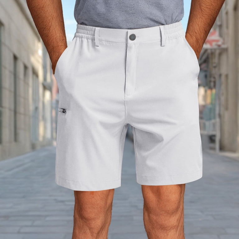 Clearance! ZVNAΖH Mens Stretch Golf Shorts with 5 Pockets 7 Inch
