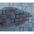 thumbnail image 4 of oneOone Viscose Chiffon Blue Fabric Geometric African Sewing Material Print Fabric By The Yard 42 Inch Wide, 4 of 4