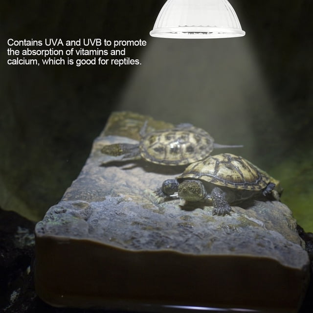 Reptile Heat Lamp, UVA UVB Full Spectrum Sun Lamp Reptile Heating Light Sunbathe Lizard Heat Lamp Bulb Reptile Heat Bulb Light Bulb for Reptiles Snake Lizard