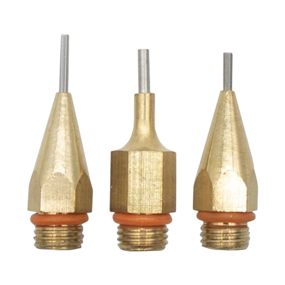 DOLITY 3Pcs Copper Glue Tool Nozzle Small Needle Assortment Replacement Parts