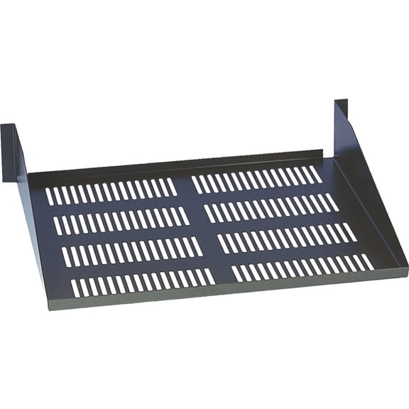 2U RACK ENCLOSURE FIXED SHELF CANTILEVER TOOLLESS MOUNT 4POST
