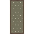 thumbnail image 4 of Kate and Laurel Framed Fabric Pinboard 18 x 42, Green Botanical Block Print Printed Linen Classic Bulletin Board for Use as a Vision Board or Wall Organization, Florence Medium Brown Frame, 4 of 8