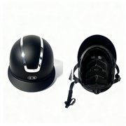 Optima Horse Riding Helmet Equestrian Helmet Versatile Adjustable Equestrian Supplies Breathable Shockproof Professional Riding Gear Matte Black