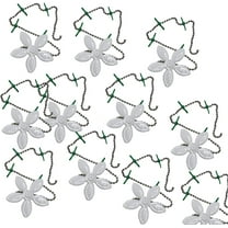 10 Pack Flower Design Bathroom Hair Filter Catcher, Bathtub Shower Kitchen Pipe Protector With Chain Hook, Reusable Easy Install Hair Trap For Bathroom & Kitchen