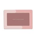 thumbnail image 2 of Bathroom Rugs and Mats Clearance Rvasteizo Bathroom Water Absorbent Floor Mats Bathroom Doorway Non Slip Foot Mats Sink Toilet Quick Drying Floor Mats, Pink, 2 of 5
