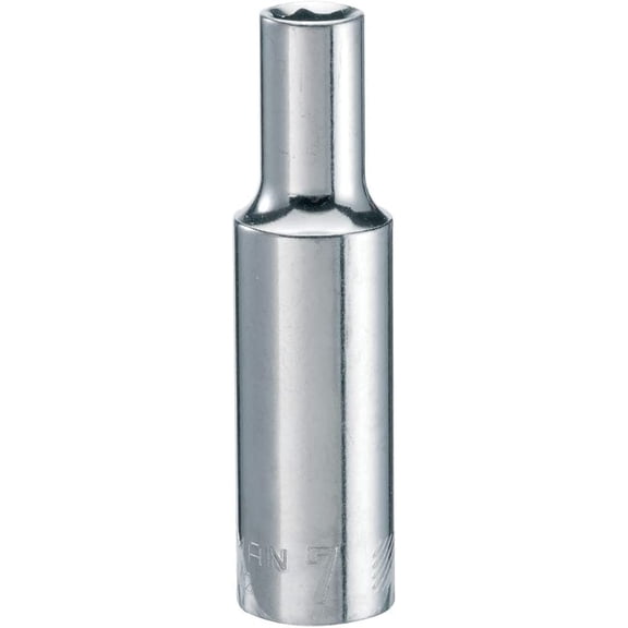 CRAFTSMAN Deep Socket, Metric, 3/8-Inch Drive, 7mm, 6-Point (CMMT99142) 7 MM
