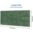 thumbnail image 3 of Big Large Gaming Mouse Pad, Split Leaf Xl Long Extended Full Desk Mousepad Table Mat Cute for Women Gifts, Waterproof Desk Mats on Top of Desks for Keyboard with Stitched Edges (Green, 31.5*11.8 In), 3 of 6