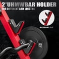 thumbnail image 4 of Goimu Preacher Curl Bench, Seated Arm Isolated Barbell Dumbbell Bicep Station, Adjustable Bicep Curl Machine with 7 Bar Holders,Dumbbell Holder for Home Gym, 4 of 10