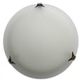thumbnail image 1 of Whitfield Lighting FM15-12AWCH CHROME avec ACID WASH Verre 12" FLUSH MOUNT CLIP Lumière, 1 of 1