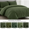thumbnail image 5 of Chezmoi Collection Liam 7-Piece Olive Green Bed in a Bag Queen Comforter Set with Sheets Medallion Embossed Bedding Set, 5 of 9