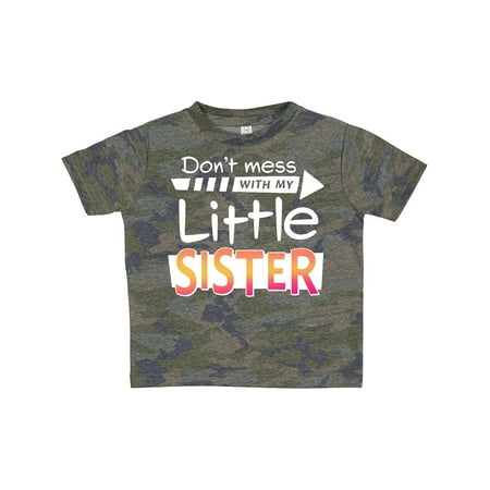 

Inktastic Don t Mess with My Little Sister Gift Toddler Boy or Toddler Girl T-Shirt