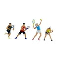 thumbnail image 2 of 4pcs 1/64 figuras en miniatura figuras de en miniatura tenis proyectos de bricolaje coleccionables Propiedades de fotografía modelos dioramas, 2 of 9