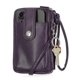 thumbnail image 1 of Cartera bandolera Mundi Jacqui RFID de piel vegana, color morado, 1 of 5