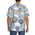 thumbnail image 5 of Gaeub Balloon Vintage Men's Lapel Short Sleeve Shirt, Relaxed Fit Shirt, Soft and Breathable for Outdoors Party Travel - X-Large, 5 of 7