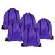 thumbnail image 1 of Bolsa de cuerda de nylon Uxcell 42x34cm, mochila de almacenamiento a granel, saco morado 10 piezas, 1 of 5