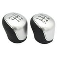 thumbnail image 3 of For Ford Gear Shift Knob Manual Shifter Black White ABS Leather Design, 3 of 5