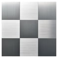 thumbnail image 2 of A16030 Peel and Stick Metal Backsplash Tile Brushed Stainless Steel in Square 10 Tiles 12x12, 2 of 2