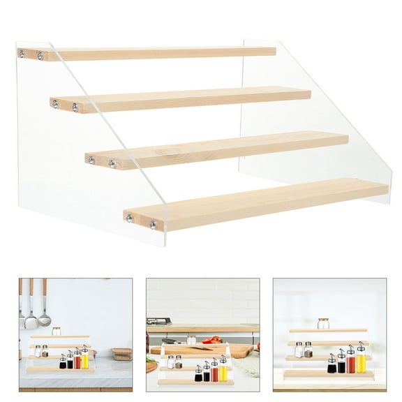 FOMIYES Multitiered Spice Jar Organizer Kitchen Counter Seasoning Holder Kitchen Storage Rack