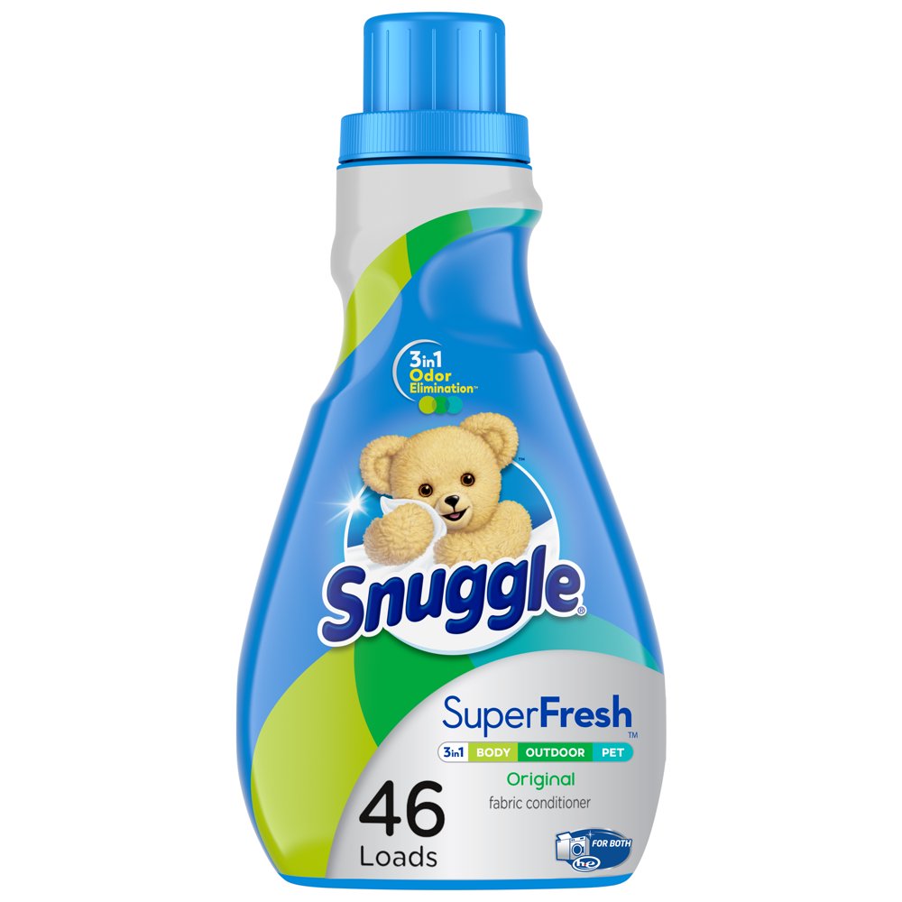 Snuggle Plus Super Fresh Liquid Fabric Softener with Odor Eliminating