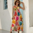 thumbnail image 5 of Pastel Rainbow Lollipop Sleeveless Dress Dresses Women Summer Evening Dresses Ladies Bohemia Long Dresses, 5 of 9