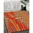 thumbnail image 2 of Ahgly Company Indoor Rectangle Patterned Orange Novelty Area Rugs, 6' x 9', 2 of 6