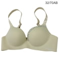 thumbnail image 1 of Sujetador sin costuras Mujer Ropa interior inalámbrica Letras Copa delgada Sujetador push up para niñas, Beige, 32/70AB Inevent AP001148-05B, 1 of 7