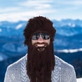 thumbnail image 5 of Teissuly Creative Barbarian Knit Beard Hat Funny Knit Hat Wig Beanie Hat Beard Facemask, 5 of 5