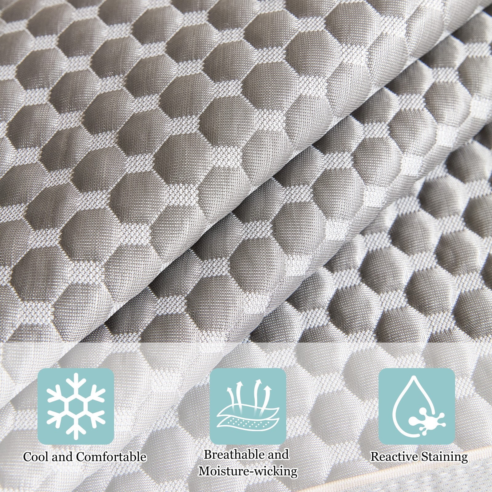 TOPCHANCES Ice Silk Cooling Sofa Cover Couch Pad, Couch Cover for Dogs, Dog Pet Mat Bed Sofa Slipcover Furniture Couch Protector (Gray, 70 x 150 cm)