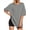 A-Short Sleeve Heather Grey, variant on MOYIKO Oversized Long Sleeve Shirts for Women Casual Crewneck Loose Fit Tees Tops