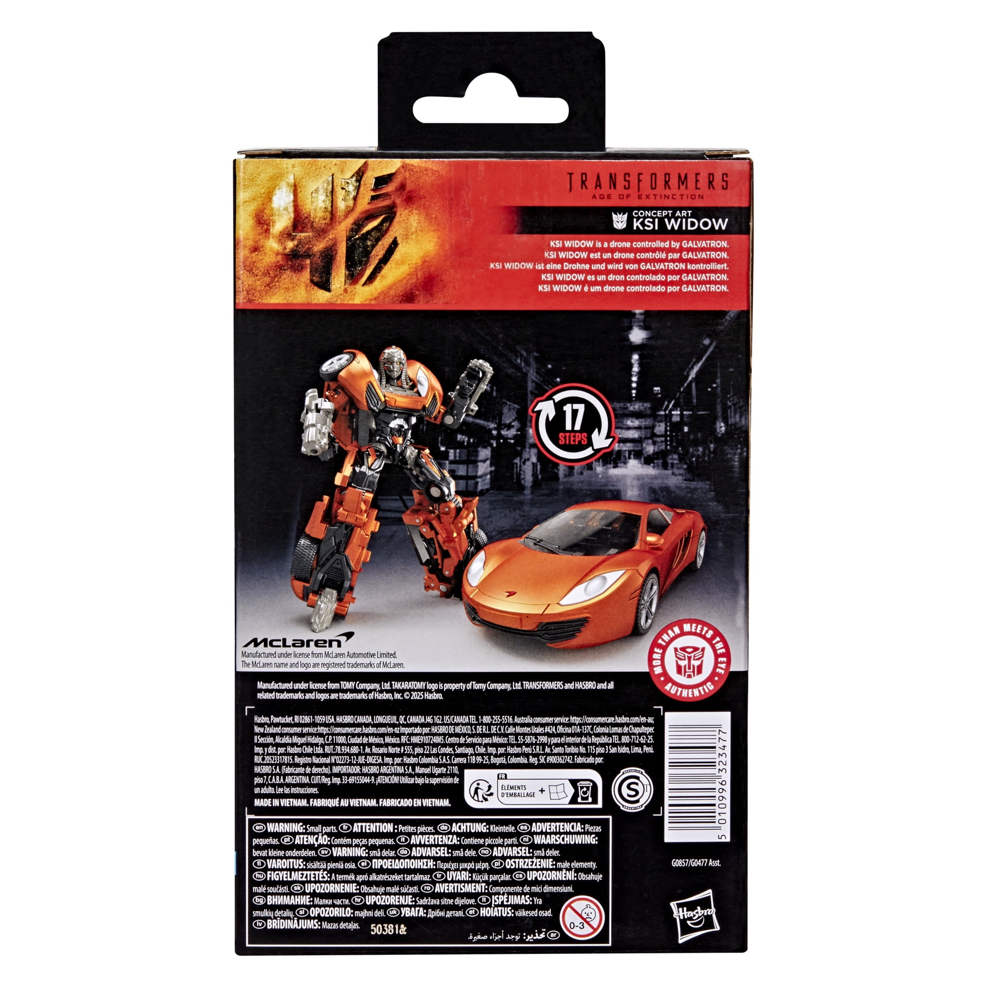 Transformers Generations Studio Series Transformers : L'Ère de l'extinction Concept Art KSI Widow, figurine, dès 8 ans