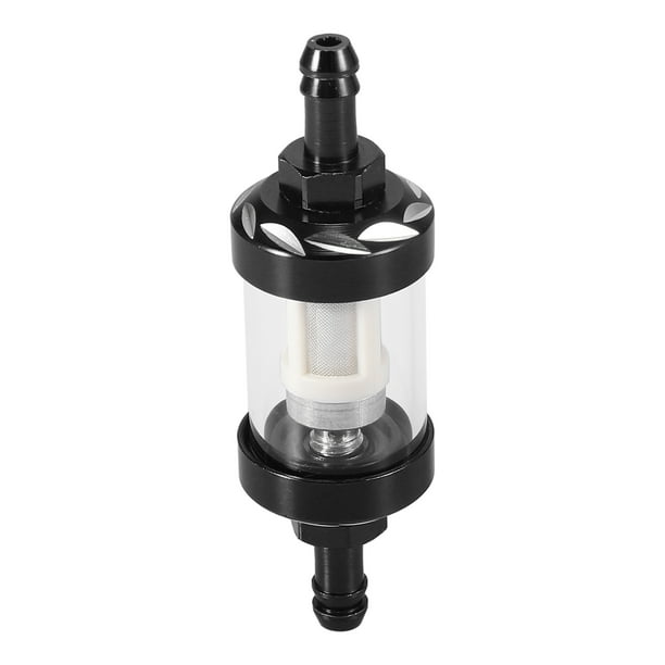 Negro Combustible Filtros Motor En Línea Gas Combustible Línea Filtro para Motocicleta