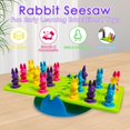 thumbnail image 1 of Rabbit seesaw, Balance Math Game For Boys Girls Age 5 Up, Balance Game Board Table Games, Swing Balance Toy, 1 of 4
