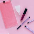 thumbnail image 4 of Bolsa de compras de 6 piezas, bolsa de almacenamiento para toallas sanitarias, patrón de fútbol, tela Oxford rosa, 4 of 6