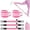 Pink, variant on Ankle Resistance Bands with Cuffs & Fabric Resistance Bands Set - Legs & Glutes Workout Equipment for Women & Men, Home Gym Heavy Exercise Bands for Hip, Yoga, Strength Training, Rehab, Pilates