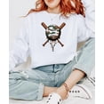 thumbnail image 6 of Camo Baseball Unisex Sweatshirt Camouflage Sports Pride Pullover for Adults, Teens & Kids White Sweatshirt Adult X-Large, 6 of 7