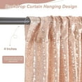thumbnail image 4 of SoarDream Rose Gold Backdrop Curtains 2 Pieces 2ftx8ft  Sequin Backdrop Fabric Glitter Prom Drapes Baby Shower Photo Background Backdrops  Christmas decorations, 4 of 8