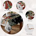 thumbnail image 5 of Black Christmas Snowman Table Cloth Waterproof Tablecloths, Xmas Tree Snowflake Botanical Tablecloth Dining Table Cover for Kitchen Party Tabletop Outdoor, Rectangle Tablecloth 54x108 Inch, 5 of 9