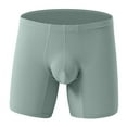 thumbnail image 5 of HVOBTTY Mens Fashion Loose Underpants, Everyday Comfortable Briefs for Men, Men's Casual Solid Color Sports Lightweight Breathable Loose Long Length Underpants Green, M, 5 of 5