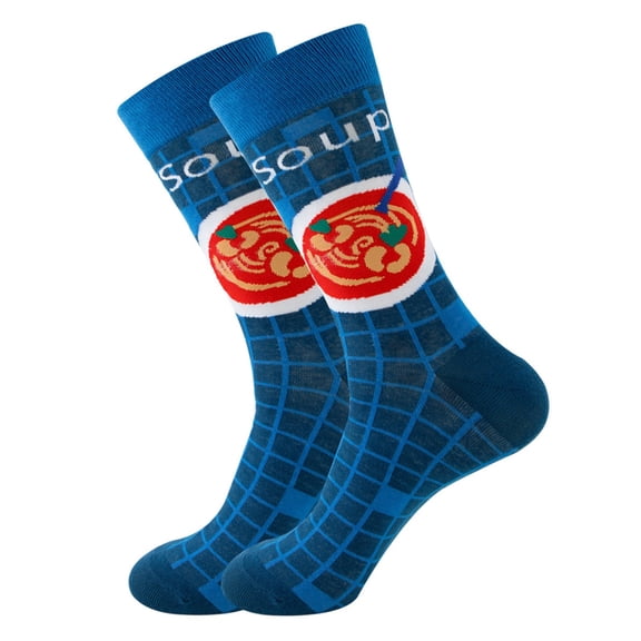 Yuanlong Unisex Crew Socks Novelty Graphic Print Spring And Autumn Socks Artistic Trendy Streetwear Hosiery