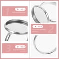 thumbnail image 2 of Miangastore Metal Hoop Silver 10Pcs 0.9In 0.6In, 2 of 8