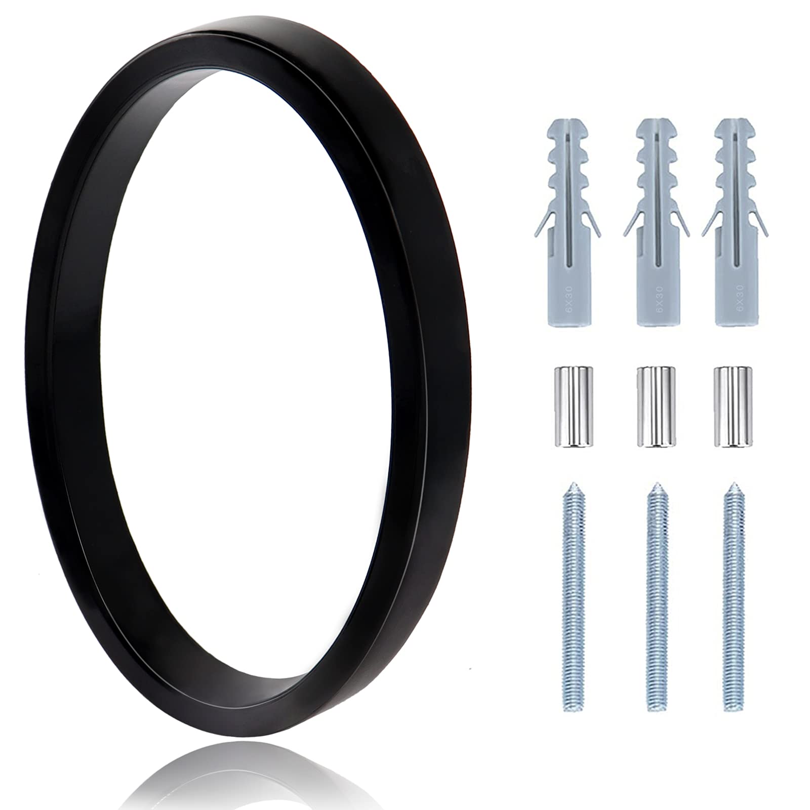 5 Inch Frosted Matte Black Acrylic Address Numbers - Set Of Number 4 With Screw Hardware For Flush Or Floating Mount