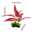 thumbnail image 3 of FastXmas Artificial Silk Aquarium Plants Ornament - Realistic Fabric Water Plants for Fish Tank & Aquascaping Decor(10.6 x 7.8 Inch), 3 of 7