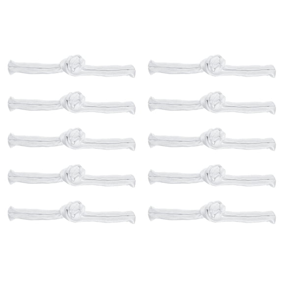 Uxcell Chinese Knots Sewing Buttons Closure, 10 Pairs Sewing Buttons Fasteners for DIY Cheongsam Tang Suit Cloak Coats Bridal Costumes Outfit (White)