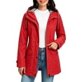 thumbnail image 4 of WRKEKC Windbreaker Jackets for Women Waterproof Sun Protection Long Sleeve Zip Up Hooded Outdoor Sports Coat, 4 of 8