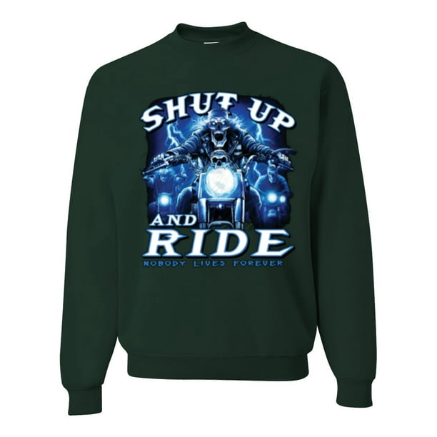 Wild Bobby Shut Up And Ride Skull Motorcycle Biker Gift Cars And Trucks Unisex Crewneck Graphic Sweatshirt Forest Green 3xl Walmart Com Walmart Com Wild Bobby Shut Up And Ride Skull Motorcycle Biker Gift Cars And Trucks Unisex Crewneck Graphic Sweatshirt Forest Green 3xl Walmart Com Walmart Com