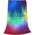 thumbnail image 2 of Oklahoma City University Logo Fleece Blanket, Very Soft Microfiber Flannel Blanket for Couch Warm and Cozy for All Seasons, 2 of 6