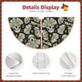 thumbnail image 3 of Sikiie Skull with Dollar Nativity Christmas Tree Skirt, Jesus Christian Winter Holiday Tree Mat Decoration(30-48IN)48", 3 of 6