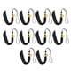 thumbnail image 3 of 10 piezas de cordones de honor con borlas para birrete de graduación, ideal para el día de la graduación, toga y diploma académico. negro, 3 of 9