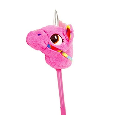 Linzy Hobby Horse  Galloping Sounds with Adjustable Telescopic Stick  Pink (57800PINK)