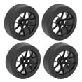 thumbnail image 4 of 4Pcs Universal Rubber Tires for TAMIYA TT01 XV01 RC Car Type A Black, 4 of 17